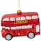 4.5" Red Double Decker London Tour Bus Christmas Ornament